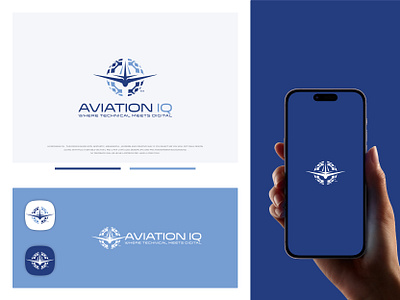 Aviation Digital Business Logo Design - Branding aviation brand identity branding business logo company logo custom logo digital logo logo logo design logo designer