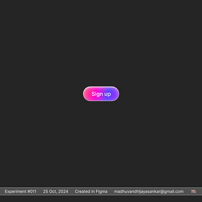 Gradient Sign up Button - UI Design button button design buttons designer gradient ui ui design ui designer uiux uxdesigner