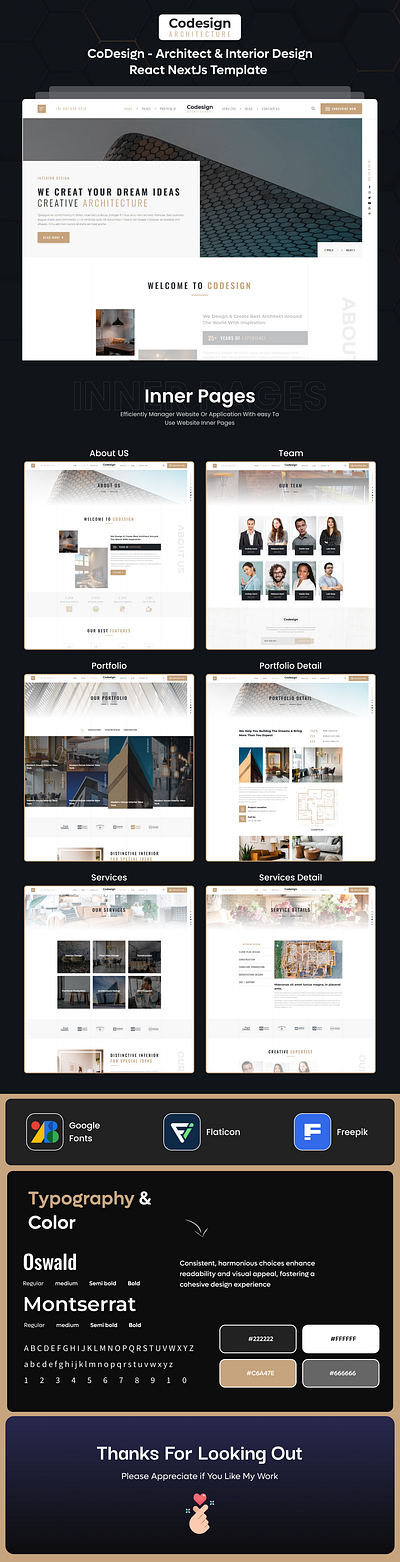 CoDesign - Architect & Interior Design React NextJs Template 3d animation branding creative design graphic design illustration logo motion graphics product design template ui ui design uiux user experience user interface ux design web design web development website