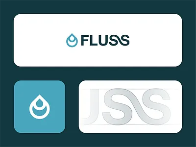FLUSS - Logo Design & Visual Identity abstractlogo branding brandmark design entrepreneurship graphic design illustration logo logo inspiration
