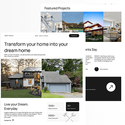 Bent-Royce- A home renovation concept designinspo dreamhome homerenovation interiordesign luxuryrenovation moderndesign renovationproject ui uidesign uiux uiuxdesign userexperience userinterface uxdesign webdesign websitedesign