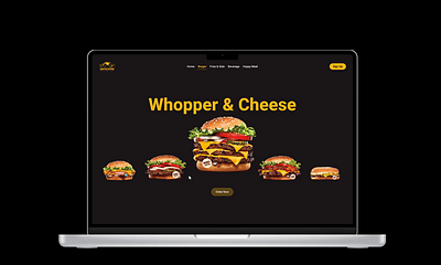 Burger Web UI Design ui design