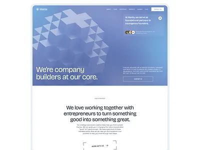 Manta Venture Fund. Design for an investment compan corporate websitwe design fund invest ui uiux user interface ux web webdesign