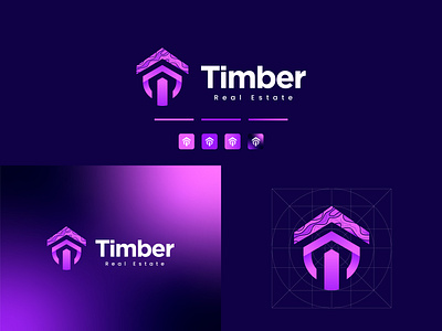 Timber Logo Design brand design brand identity branding color gradient logo graphic design icon logo logo design luxury logo md tanvir rahman nibir minimalist logo modern logo professional logo tanvirgdx timber timber logo trendy logo unique logo visual identity