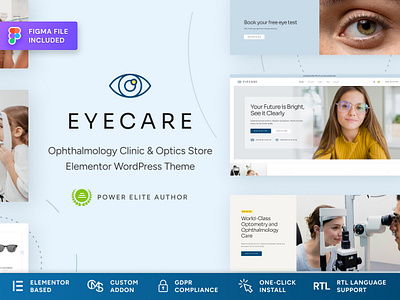 Eye Care - WordPress Theme for Optometrist & Eye Clinic clinic web design clinic wordpress theme cmsmasters health website medical web design medical website medical wordpress theme web design website design wordpress theme