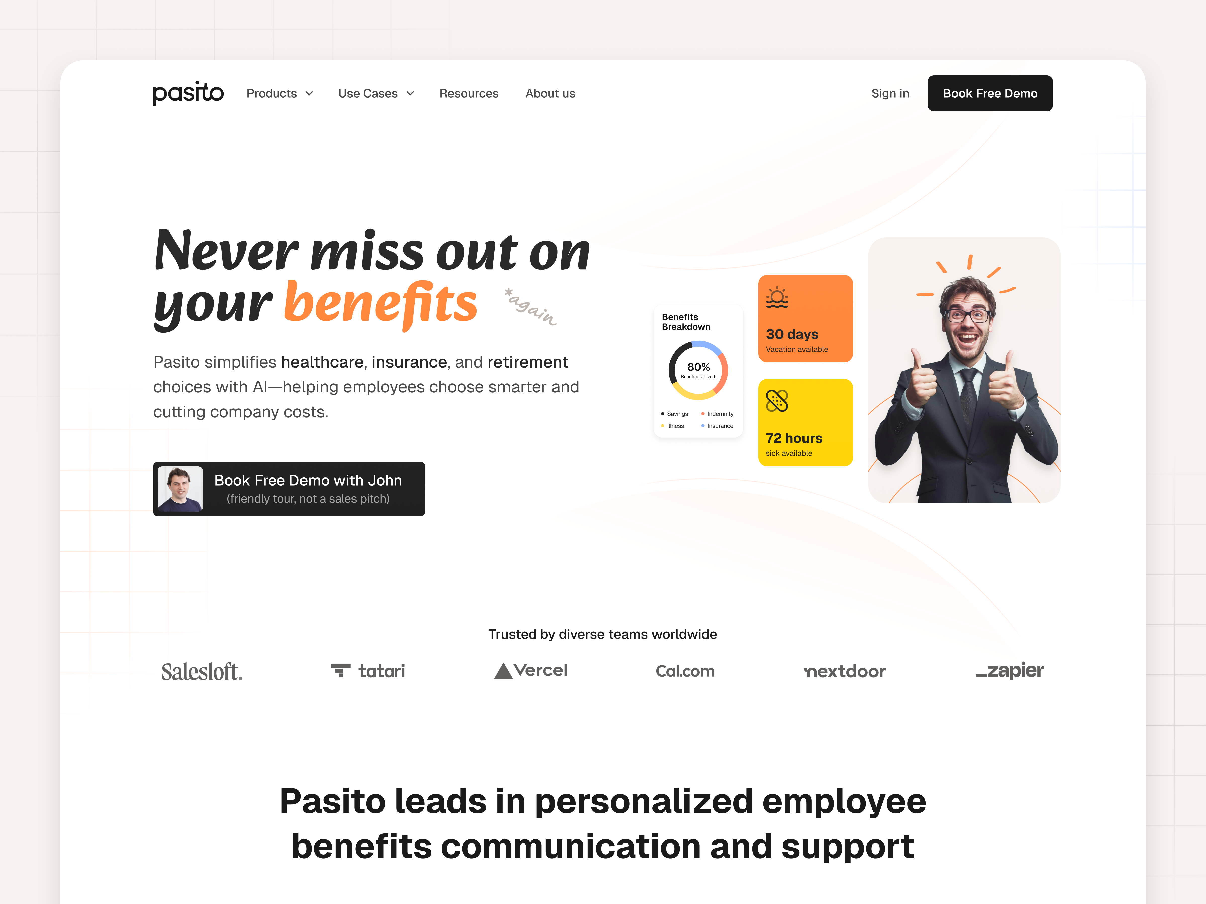 Example of Homepage Sprint – B2b Saas Website