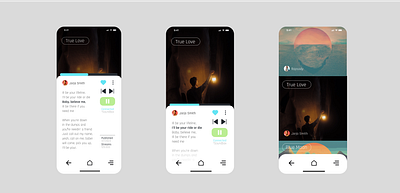 Music App UI Concept app app design conecpt figma music musicplayer prototype ui ux