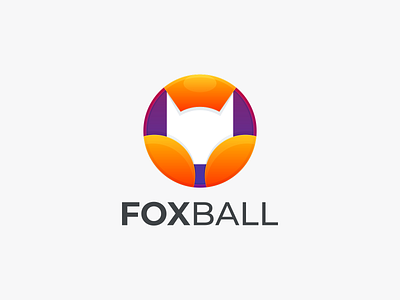 FOX BALL branding design fox fox ball fox coloring fox design graphic fox icon graphic design icon logo