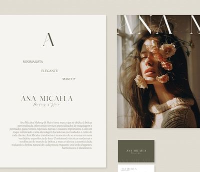 Ana Micaela | Hair & Makeup brand branding graphic design logo logotipo