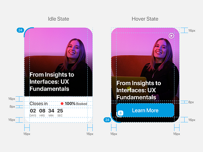 Card Design Breakdown: Optimizing for Usability accessibility android app cards contrast corner radius design desktop dyslexia hover ios margins measurements mobile paddings ui user experience ux