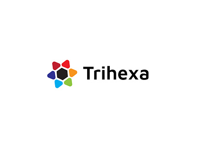 Trihexa minimal logo design| company| institute 3d branding business logo creative design floral graphic design hexagon icon design logo logo design logo designer logo maker minimalistic modern ploygon technology trihexa unique unique logo