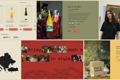 Wine shop concept ecommerce ui web design wine shop