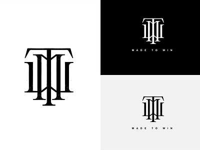 MTW monogram (Made To Win) branding graphic design logo