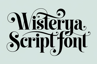 Wisterya Script font font logo