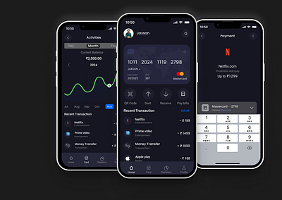 Digital Wallet & Mobile Banking App app bank digital wallet mobile banking app ui uidesign