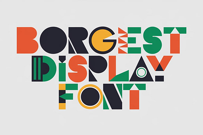 Borgest Display font font font sans serif graphic design illustration logo