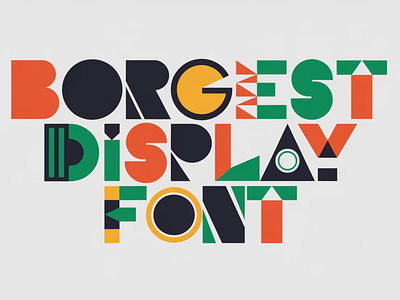 Borgest Display font font font sans serif graphic design illustration logo