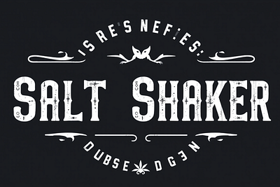 Salt Shaker font design font font sans serif graphic design logo