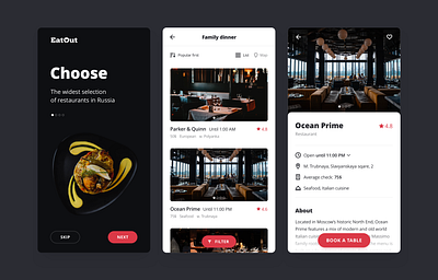 Eatout app app booking mobile restaurant ui