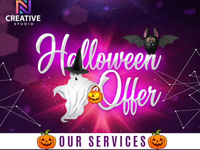 Halloween Offer Alert! animations branding brochures design graphic design halloween illustration logo typography ui ux vector