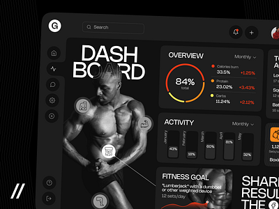 Fitness iOS App Design Concept fitness orange product design progress red