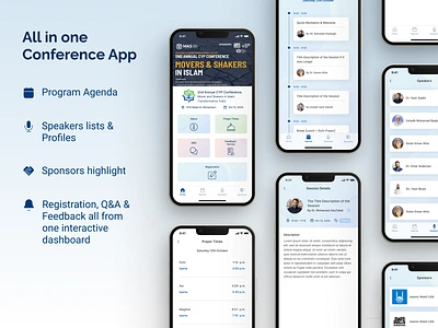 All in One Conference App app ui ux