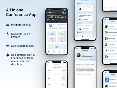 All in One Conference App app ui ux