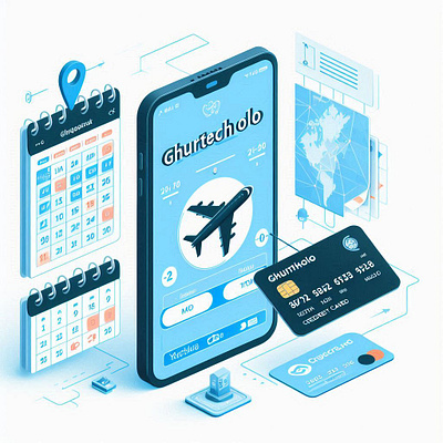 Flight Booking https://ghurtecholo.com/ adventure ai flight flight booking graphic design hiking holiday illustration solo travel travel vacation