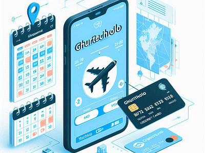 Flight Booking https://ghurtecholo.com/ adventure ai flight flight booking graphic design hiking holiday illustration solo travel travel vacation