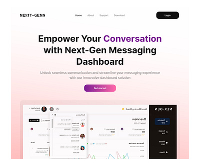 NEXTT-GENN HERO SECTION DESIGN gradient hero section product design saas ui ux design