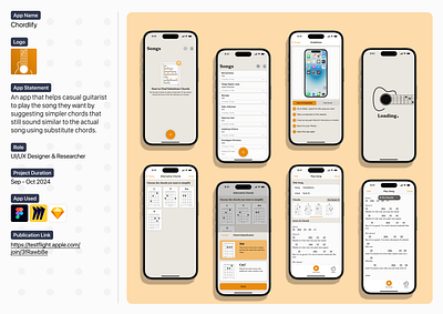 Chordlify App ui ux design app