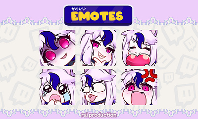 Emotes custom for vtuber chibi emotes twitch, Etc chibi chibi mascot design emotes illustration logo logodesign streamer twitch twitch emotes twitch logo twitch.tv vtuber youtube logo