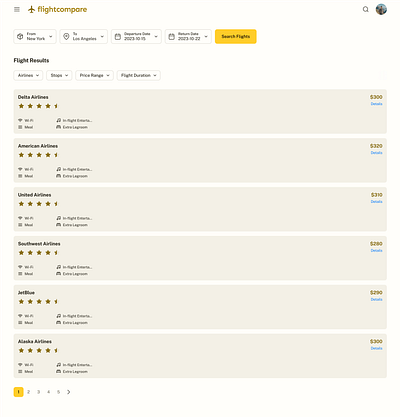 Flight Comparison Portal