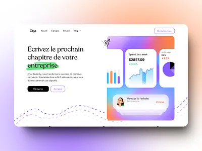Hero Section - SEO Agency agency branding design figma design hero section hero section design seo agency webdesign