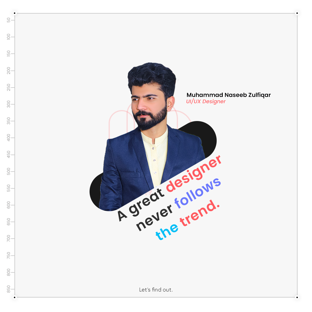 A Great Designer Never Follows The Trend. 3d animation app branding design designer freelance graphic design great illustration logo motion graphics naseebdesigner tips ui uiux uiux designer vector website