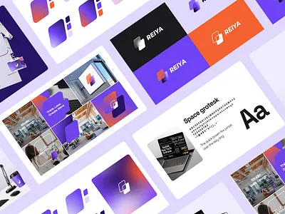 Reiya Studio Brand Identity agency brand brand guide brand guideline brand identity branding design figma graphic design logo