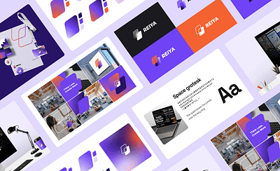 Reiya Studio Brand Identity agency brand brand guide brand guideline brand identity branding design figma graphic design logo