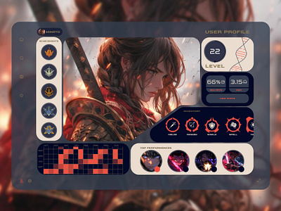 Daily UI #006 User profile dailyui design gaming web design ui uiux user profile ux vector video game web design