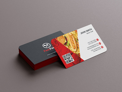 Business Card Design for Restaurant Chef advertising branding burger business business card chef chicken fastfood fastfooddelights foodieswelcome graphic design machangcafe menu nachos pizza restaurant sandwich tacos