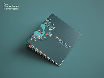 Beehome Binder Design Showcase adobe adobe creative binderdesign branding graphicdesign illustration logo mockup printdesign productdesign stationerydesign world