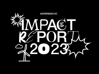 Impact Report Title branding colour digital design envinronment illustration impact report investing typography vc