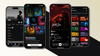 Iplus Mobile Music App app branding design graphic design ui ux