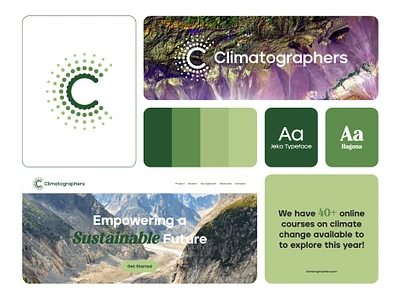 Climatographers - Visual Identity Design brand identity branding cliamte logo climate climatechange eco eco logo ecodesign forest global warming green logo logo design logo mark mark modern sustainability technology tree visual identity