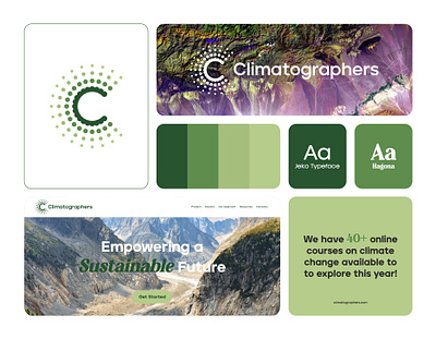 Climatographers - Visual Identity Design brand identity branding cliamte logo climate climatechange eco eco logo ecodesign forest global warming green logo logo design logo mark mark modern sustainability technology tree visual identity