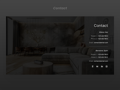 Contact form design ui visual design web desing