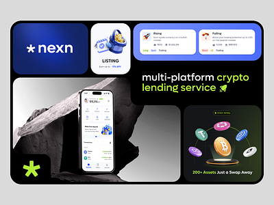 Crypto Lending Service 3d design ecommerce ui uiux ux