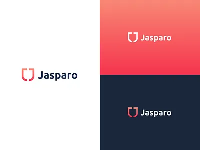 Jasparo Logo isotype logo logo design logotype shield tech