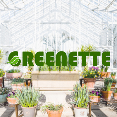 Greenette branding graphic design logo