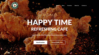 Happy Time | Restaurant Cafe branding development graphic design