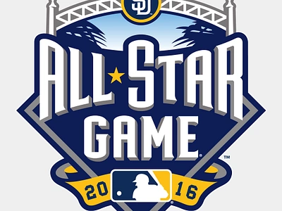 All Star Game Baseball Logo 3d all star game 2016 all star game logo all stars game baseball baseball logo brand logo branding business logo design game logo graphic design illustration logo mbl logo mlb logo sports logo ux vector world series logo